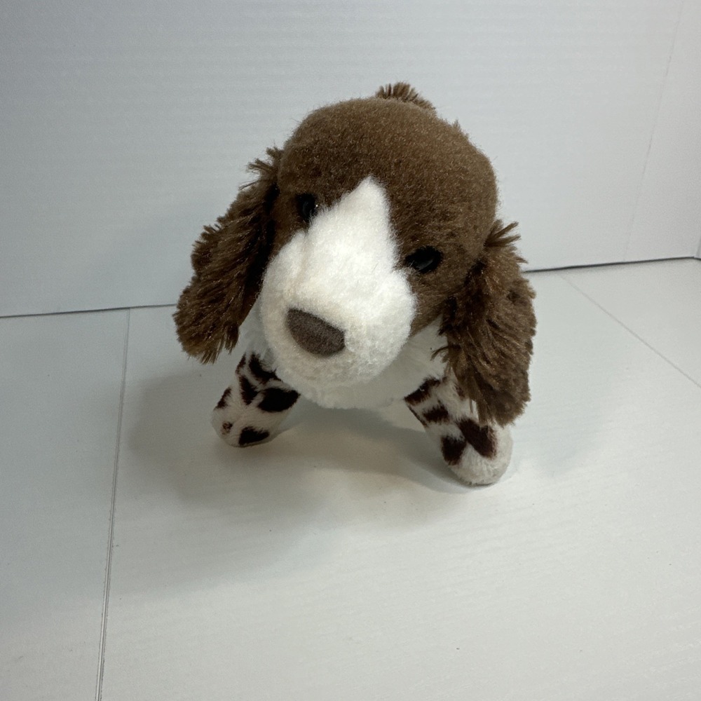 Douglas Cuddle Toys Springer Spaniel Plush Stuffed Animal Dog Brown White 4016